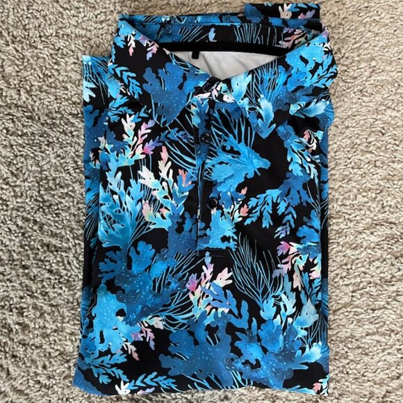 Scales Other - Scales Flower Print Polo Shirt